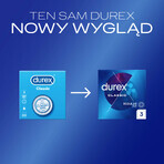 Durex Classic, preservativos clásicos lisos, 3 piezas