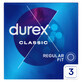 Durex Classic, preservativos cl&#225;sicos lisos, 3 piezas