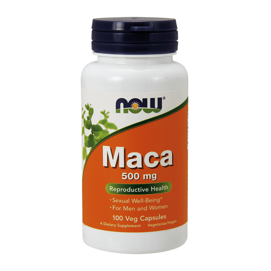 Now Foods Maca, 100 cápsulas vegetales