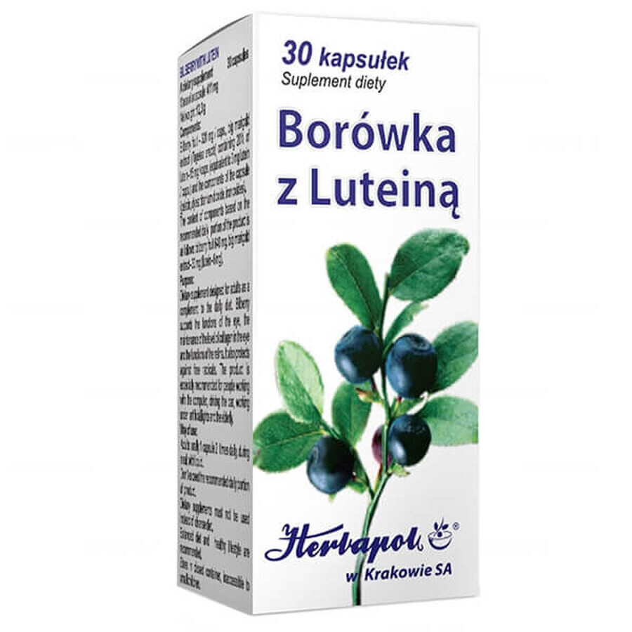 Herbapol Myrtille avec Lutéine, 30 gélules