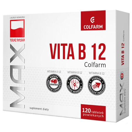 Max Vita B12, 120 comprimate