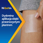 NiQuitin Transparant 14 mg/ 24h, transdermaal systeem, pleister, 7 stuks 