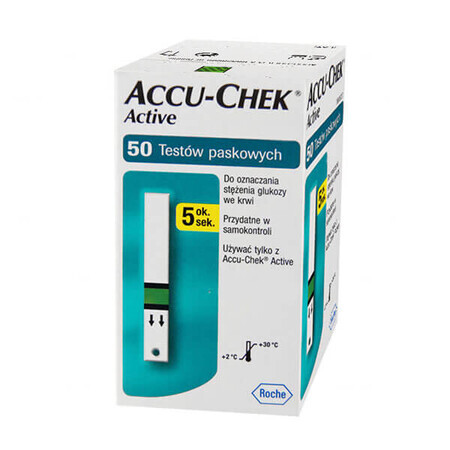 Accu-Chek Active strisce reattive, 50 unità, Roche