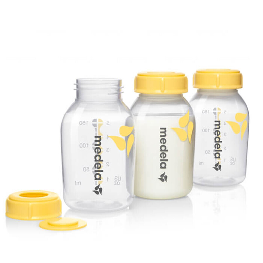 Medela, biberón para almacenar leche materna, 3 x 150 ml