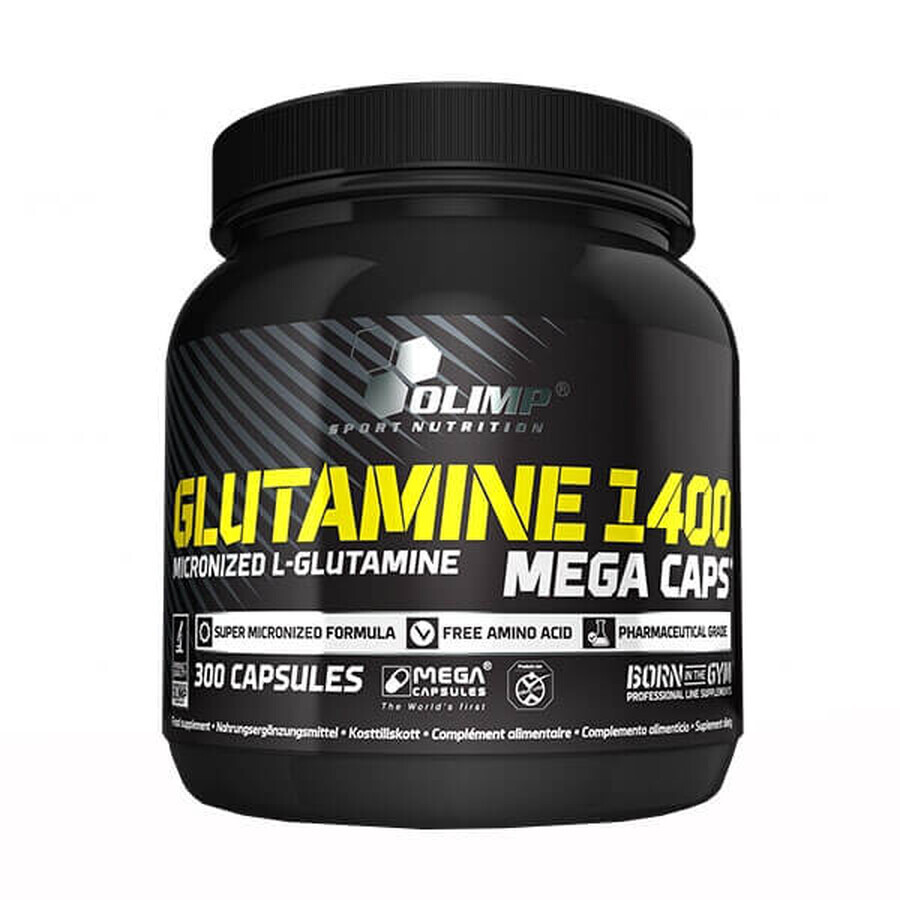 Olimp Glutamine 1400 Mega Caps, 300 capsules