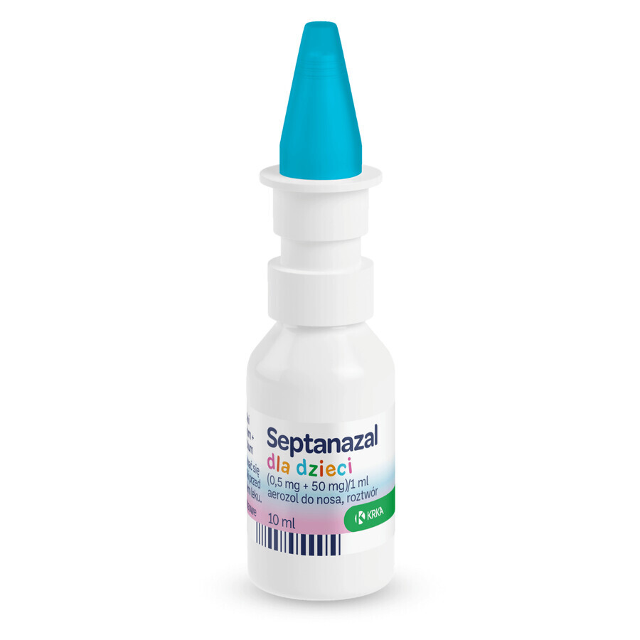 SeptaNazal para niños (0,5 mg + 50 mg)/ ml, spray nasal, de 2 a 6 años, 10 ml