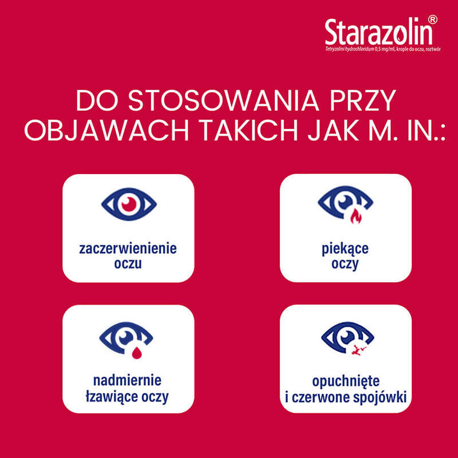 Starazolin 0.5 mg/ml, eye drops, 2x5 ml