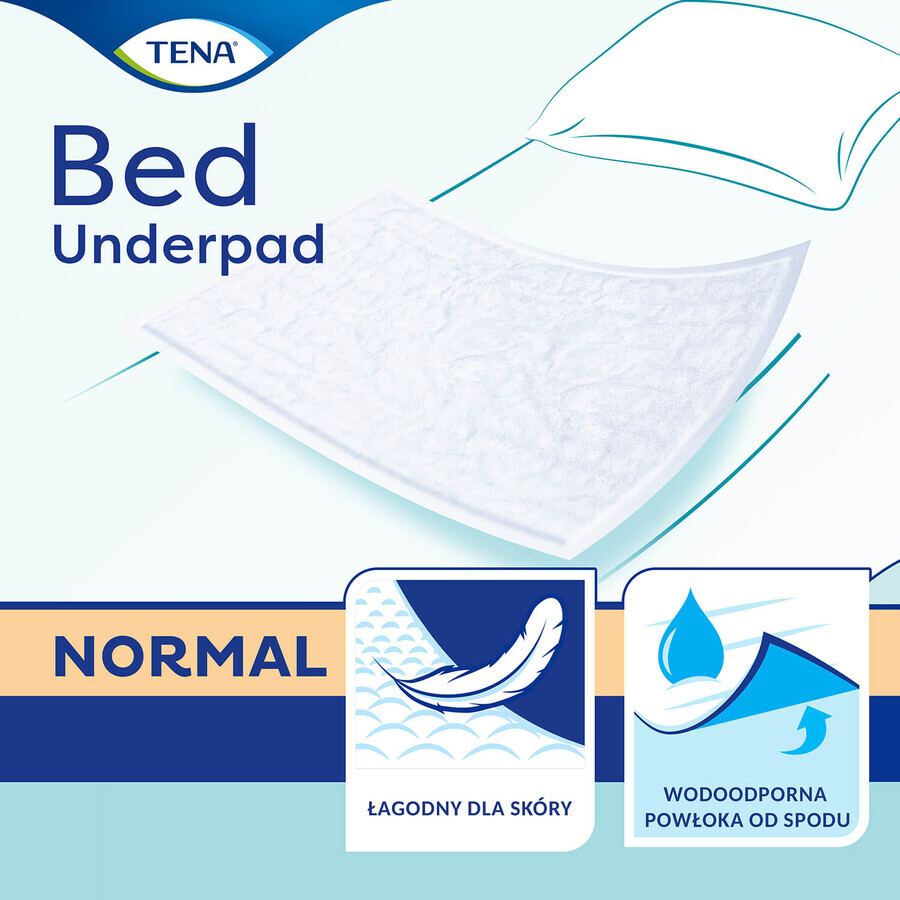 Tena Bed, almohadillas absorbentes, Normal, 60 cm x 90 cm, 5 piezas