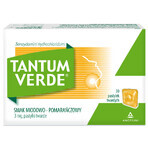 Tantum Verde 3 mg, honey and orange flavor, 30 hard tablets