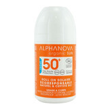 Alphanova Sun Extreme Sport Bio, protector solar, hipoalergénico, roll-on, SPF 50+, 50 g