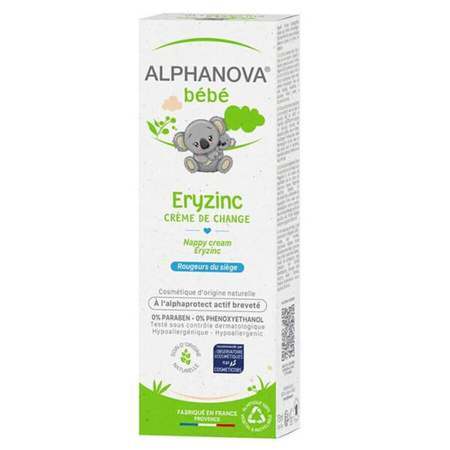 Alphanova Bebe Eryzinc, crema anti-cuero cabelludo, 75 ml