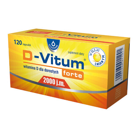 D-Vitum Forte 2000 UI, 120 cápsulas