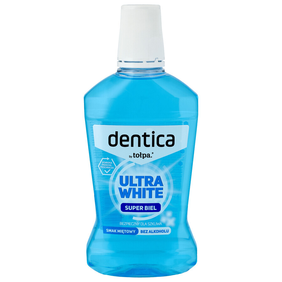 Dentica, enjuague bucal, Ultra White, 500 ml