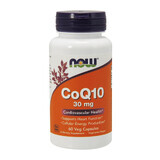 Now Foods CoQ10 30 mg, coenzima Q10, 60 cápsulas vegetales