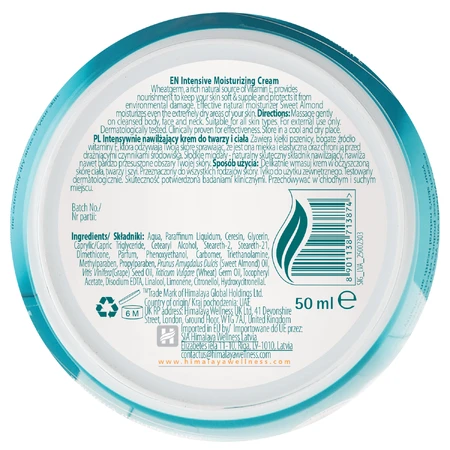 Himalaya Krem nawilżający do twarzy 50ml: ceny i cechy