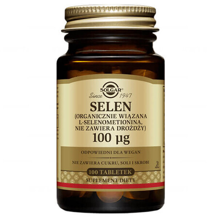 Solgar Selenium 100µg, 100 tabletten