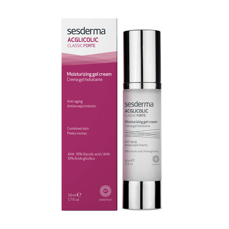 Sesderma Acglicolic Classic Forte, crema-gel facial hidratante, 50 ml