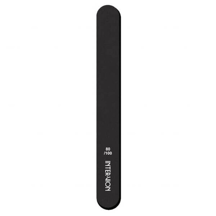 Inter-Vion, nail file, straight, paper, black, 80/100, 499157, 1 pc