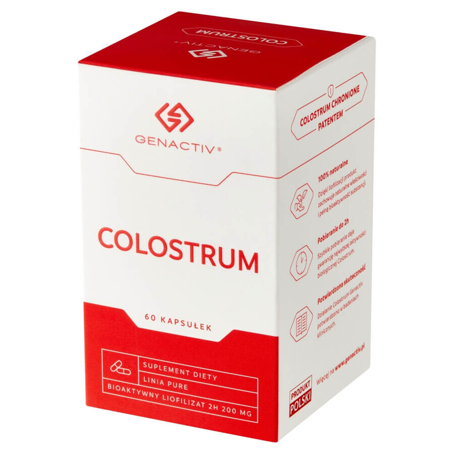 Genactiv Colostrum, 60 capsules