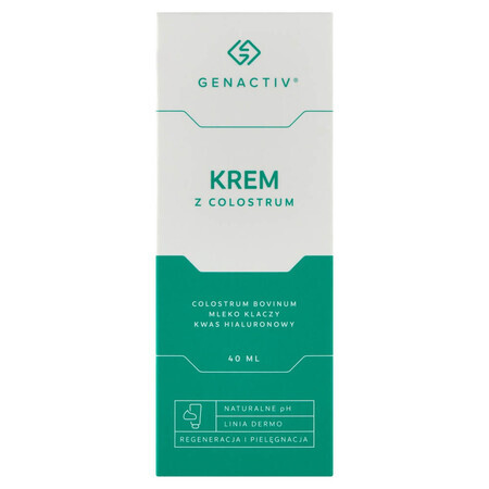 Genactiv, colostrum cream for face and body, 40 ml