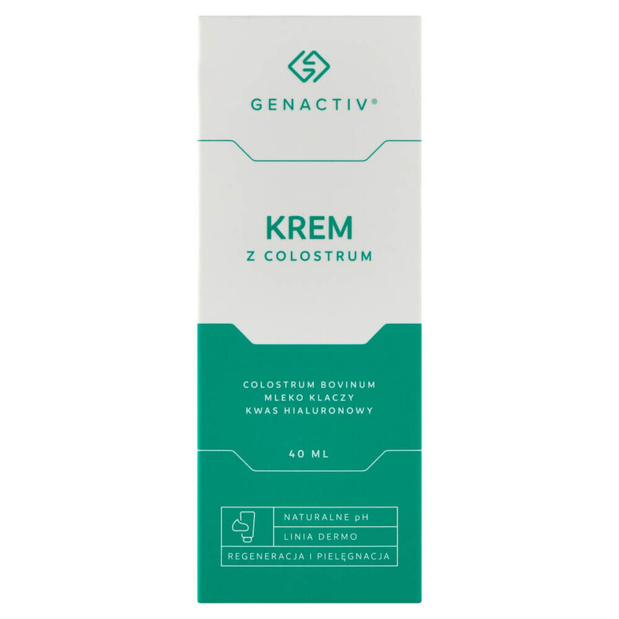 Genactiv, colostrum cream for face and body, 40 ml