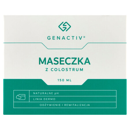 Genactiv, mascarilla facial de calostro, 150 ml