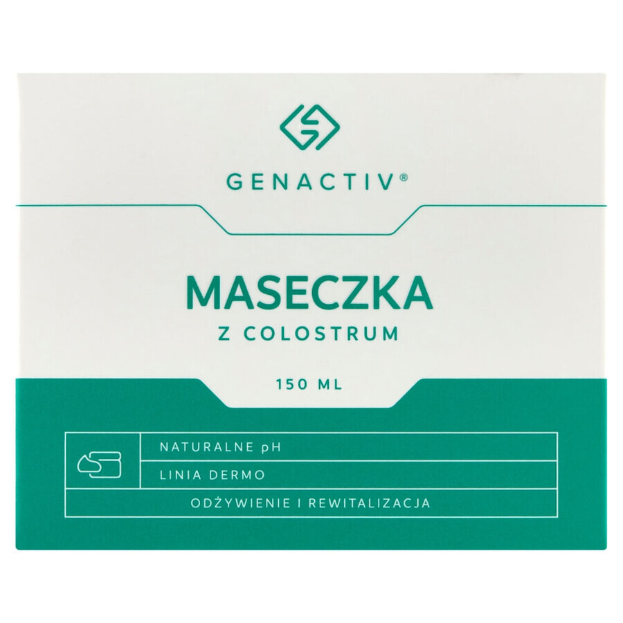 Genactiv, mascarilla facial de calostro, 150 ml