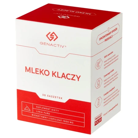 Genactiv Mleko Klaczy, proszek,1 g x 30 saszetek: ceny i cechy