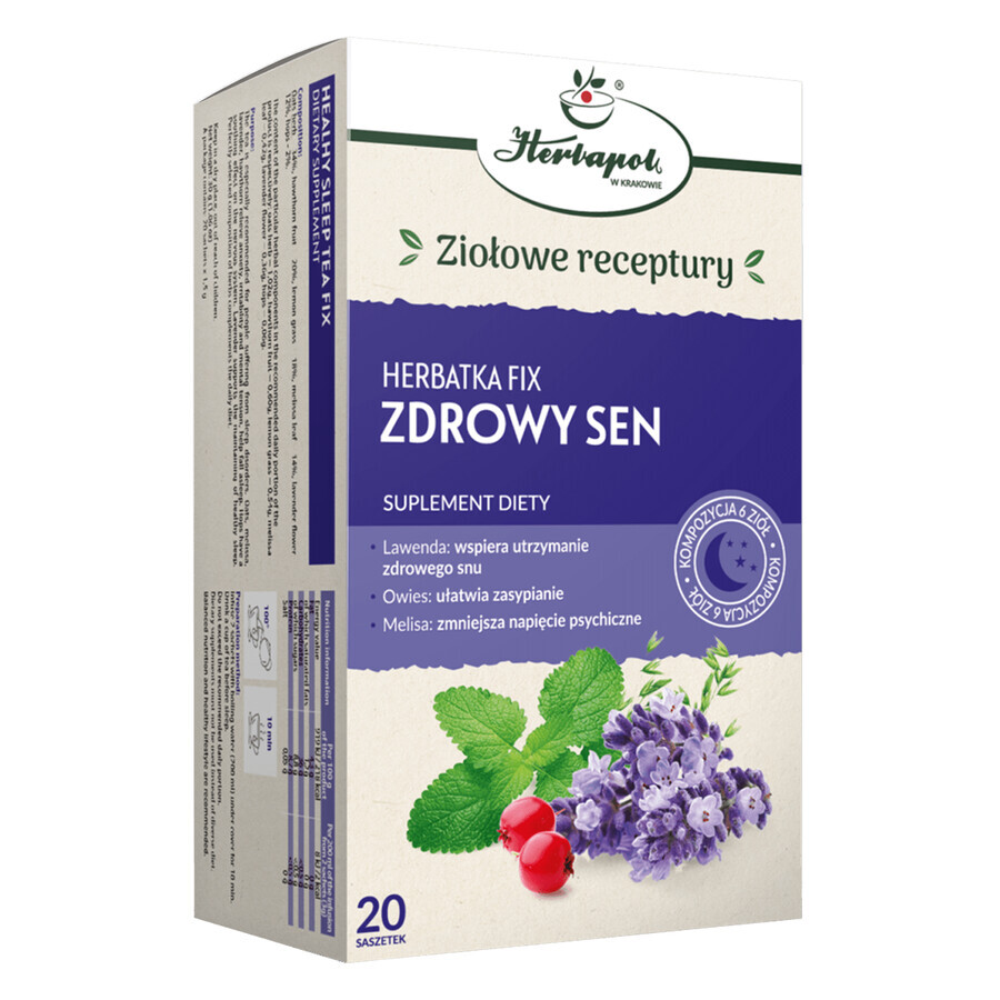 Herbapol Zdrowy Sen, té fijo, 1,5 g x 20 sobres