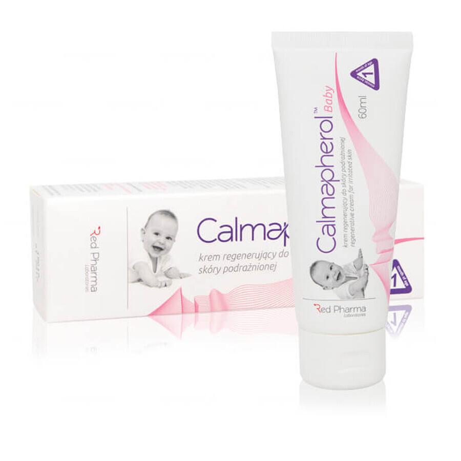 Calmapherol Baby, crema regeneradora para pieles irritadas, a partir de 1 mes, 60 ml