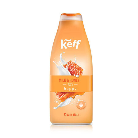 Gel de dus Milk & Honey Keff, 500 ml, Sano