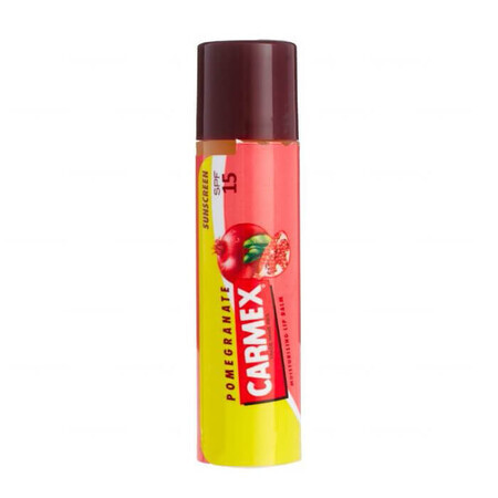 Carmex Granada, bálsamo labial intensamente hidratante, stick, FPS 15, 4,25 g