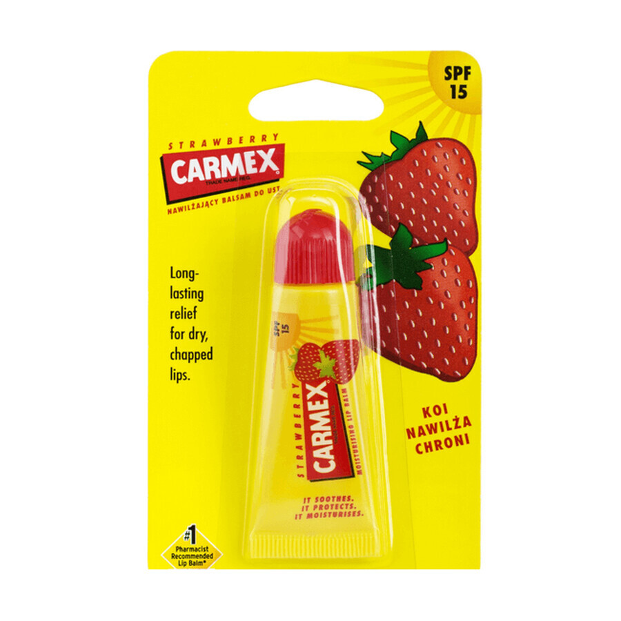 Balsamo labbra con SPF 15 e gusto fragola, 10 g, Carmex