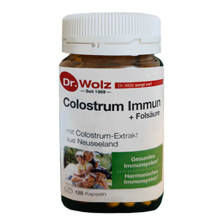 Colostrum Immun + Folsaure, colostrum + acide folique, 125 gélules