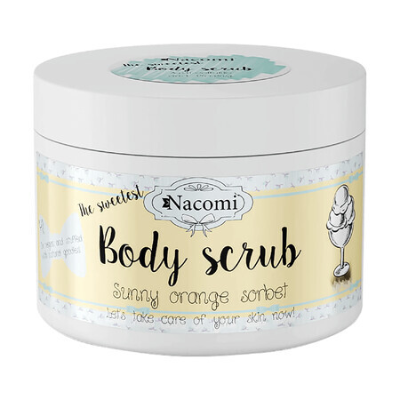 Nacomi, scrub corpo allo zucchero, sorbetto all'arancia, 200 g