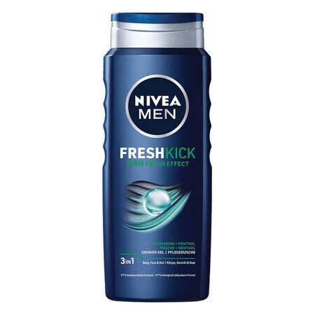 Gel de ducha masculino Fresh Kick, 500 ml, Nivea