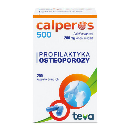 Calperos 500 200 mg, 200 hard capsules