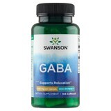 Swanson GABA, gamma aminobutyric acid 500 mg, 100 capsules