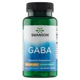 Swanson GABA, ácido gamma aminobutírico 750 mg, 60 cápsulas