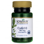 Swanson CoQ10, coenzyme Q10 30 mg, 60 capsules