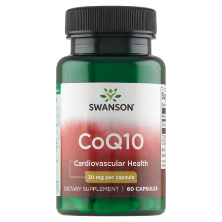 Swanson CoQ10, coenzyme Q10 30 mg, 60 capsules