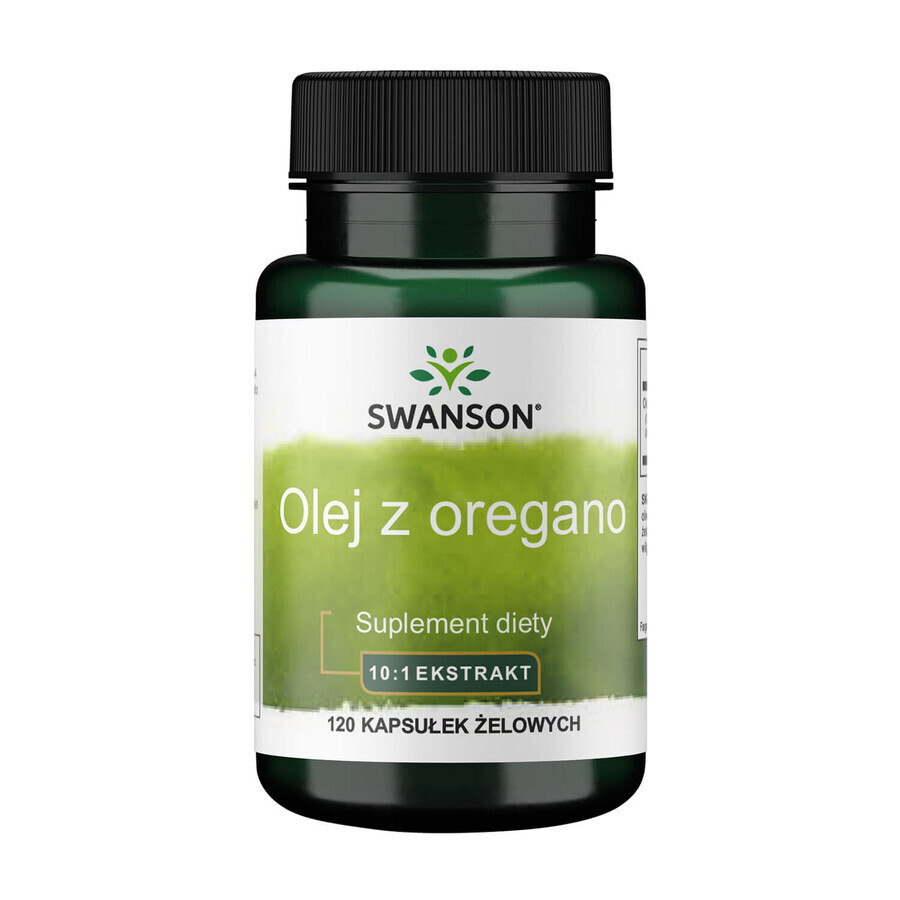 Swanson Oregano Oil, extracto de aceite de orégano, 120 cápsulas de gel