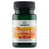 Swanson K-2, vitamina K 100 µg, 30 cápsulas de gel