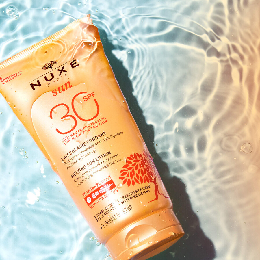 Nuxe Sun, bronceador rostro y cuerpo FPS 30, 150 ml