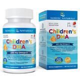 Nordic Naturals Childrens DHA, para niños a partir de 3 años, sabor fresa, 180 cápsulas masticables