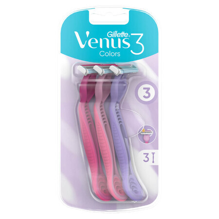 Gillette Venus 3, maquinilla de afeitar para mujer, desechable, mezcla, 3 piezas