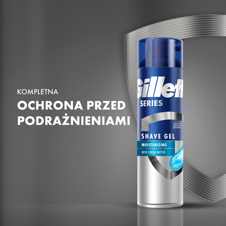 Gillette Series, Gel de afeitar, Hidratante, 200 ml