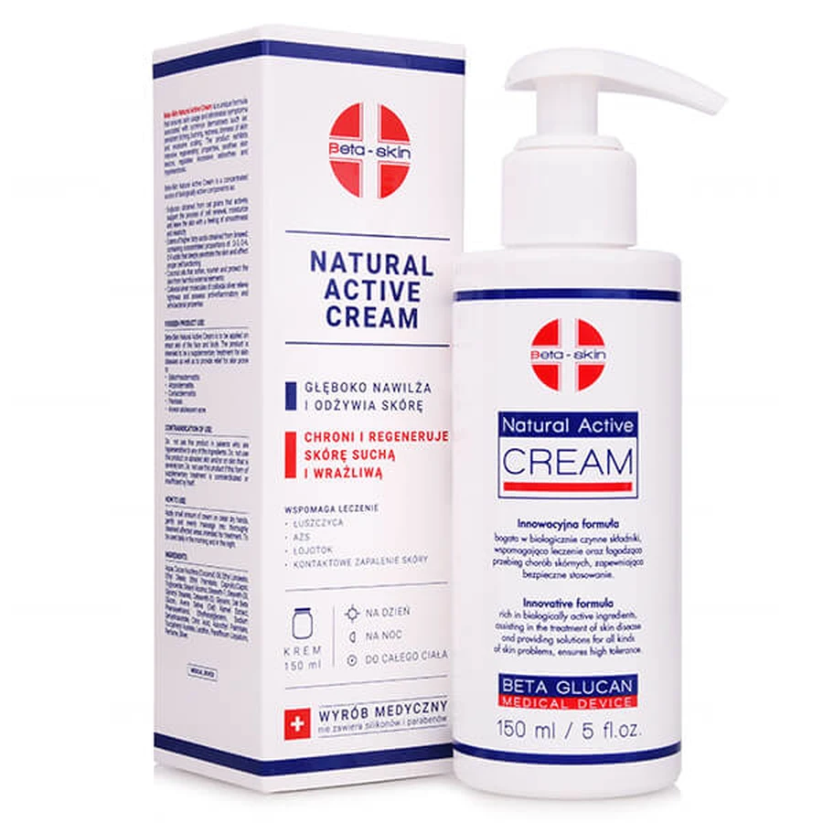 Beta-Skin Natural Active Cream, cremă de corp, 150 ml