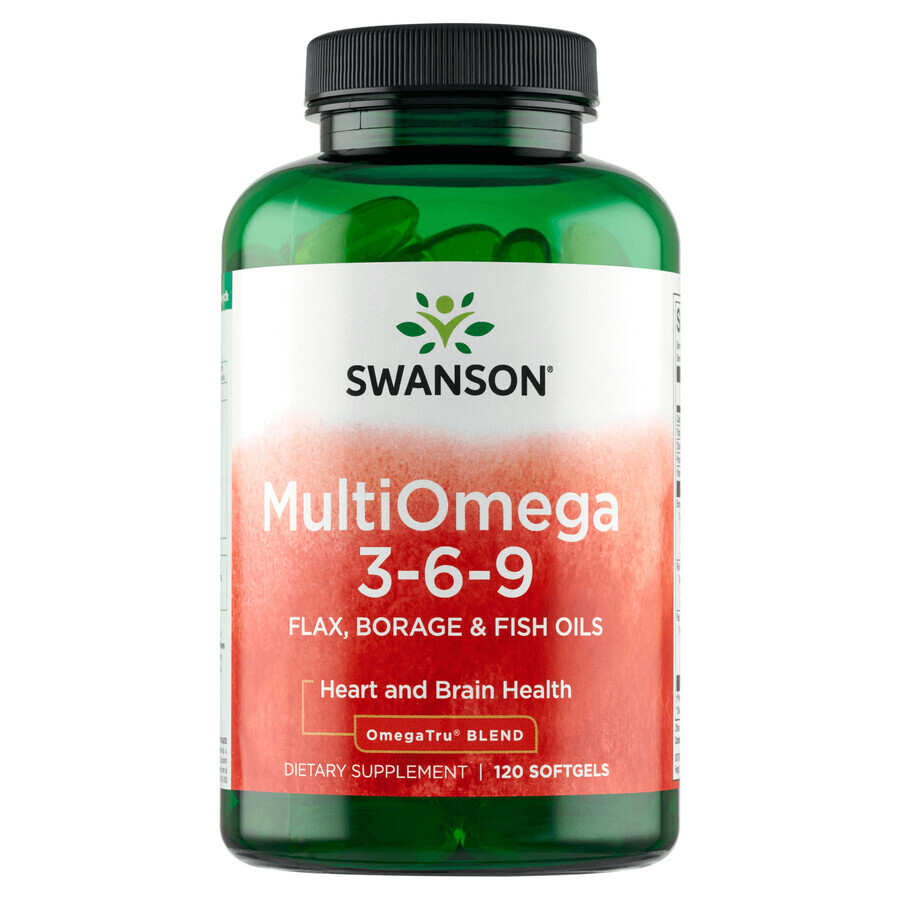 Swanson MultiOmega 3-6-9, 120 Kapseln