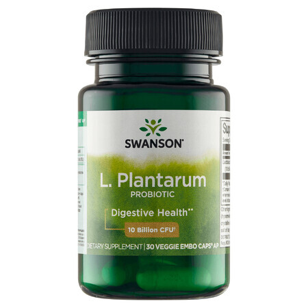 Swanson Probiotics L. Plantarum, 30 cápsulas